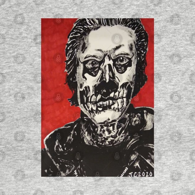 AHS: Murder House - "Count Bodies Like Sheep" Tate Langdon portrait (original) by StagArtStudios